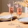1CHASE Butterfly Champagne Glass Set of 2, Flute Shape, Pink Butterfly Design, 180ML, for Red Wine, White Wine, Champagne, Sparkling Drinks