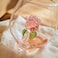 1CHASE Borosilicate Pink Champagne Glass with Rose Inside, 650ML Creative Wine Glass, Wedding Champagne Flute, Decorative Glass Cup for Parties, Dinners &amp; Special Occasions