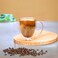 1CHASE Borosilicate But First Coffee Printed Double Wall Glass with Handle 350 ML (Set of 2)