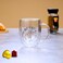1CHASE Borosilicate But First Coffee Printed Double Wall Glass with Handle 350 ML (Set of 2)