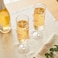 1CHASE Champagne Flute Glasses with Butterfly Design, 180ML Elegant Stemware Set of 2, Clear Glass Sparkling Wine &amp; Prosecco Glasses for Celebrations