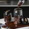 1CHASE Vacuum Sealed Borosilicate Glass Jars &ndash; 1200ML Airtight Food Storage Containers for Coffee, Tea, Nuts, Grains, Snacks (Set of 2)