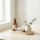 1CHASE Natural Travertine Oval Marble Tray &ndash; Beige Stone Vanity Tray for Jewellery, Perfume &amp; Makeup, Decorative Organizer for Coffee Table, Bathroom Counter &amp; Home D&eacute;cor