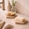1CHASE Travertine Coasters Set of 4, Natural Marble Hexagon Drink Coasters, Absorbent Stone for Coffee Table, Dining Table &amp; Home D&eacute;cor