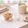 1CHASE Double Wall Dip Bowls Set of 2, 200ML Borosilicate Glass Serving Bowls, Heat Resistant Insulated Bowls for Sauce, Snacks, Dessert &amp; Condiments