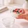 1CHASE Double Wall Dip Bowls Set of 2, 200ML Borosilicate Glass Serving Bowls, Heat Resistant Insulated Bowls for Sauce, Snacks, Dessert &amp; Condiments