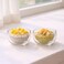 1CHASE Double Wall Dip Bowls Set of 2, 200ML Borosilicate Glass Serving Bowls, Heat Resistant Insulated Bowls for Sauce, Snacks, Dessert &amp; Condiments