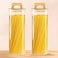 1CHASE Square Glass Storage Jars with Acacia Wood Lids &ndash; Set of 2 (1500ml) Airtight Pantry Containers with Handle Lids for Pasta, Oats, Flour, Cookies, Coffee, Rice &amp; More