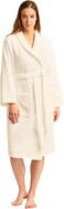 1CHASE Shawl Collar Bathrobe for Adults, Vanilla Off-White (S/M) &ndash; Luxury Cotton Hotel &amp; Spa Robe, Ultra Soft, Absorbent, Lightweight Unisex Dressing Gown