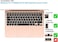 EU/UK Layout Arabic Language Silicone Keyboard Cover Skin For MacBook Air 13" 2020 With Touch ID Model:- A2179/A2337 M1 Chip, Keyboard Accessories" Black