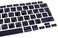EU/UK Layout Arabic Language Silicone Keyboard Cover Skin For MacBook Air 13" 2020 With Touch ID Model:- A2179/A2337 M1 Chip, Keyboard Accessories" Black
