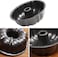 Fluted Ring Cake Tin 24cm   Nonstick &amp; Leakproof Carbon Steel Round Cake Pan Tray   Bundt Cake Mould for Baking Cake &amp; Bread   Heavy-Duty Heat-Resistant Baking Mould