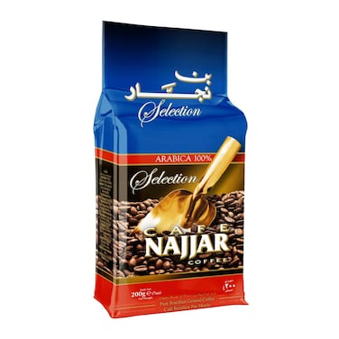 Cafe Najjar Pure Brazilian Plain Selection Ground Coffee, 200g