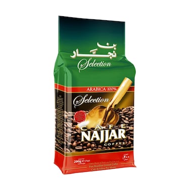 Cafe Najjar Pure Brazilian Ground Coffee with Cardamom, 200g