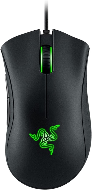 Razer DeathAdder Essential Gaming Mouse: 6400 DPI Optical Sensor - 5 Programmable Buttons - Mechanical Switches - Rubber Side Grips - Classic Black