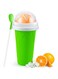 RELPOM Slushie Maker Cup, TIK TOK Magic Quick Frozen Smoothies Cup, Cooling Cup, Double Layer Squeeze Slushy Maker Cup, Cool Stuff Birthday Gifts for Kids (Green)