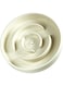 ScentedMOON Dog Slow Feeder Bowl, Ceramic Slow Eating Pet Food Dish for Small &amp; Medium Breed, Prevent Fast Eaters from Overeating &amp; Develop Healthy Eating Habit (Pale Creamy Yellow)