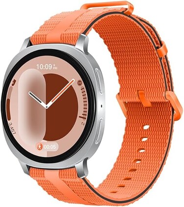 Striped Silicone Sport Strap Compatible with Samsung Galaxy Watch 8 Classic/Watch 8 40mm &amp; 44mm &ndash; Soft Waterproof Band with Adjustable Buckle for Men &amp; Women
