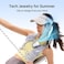 ISULIFE Portable Neck Fan Life5, 100 Speed 40000RPM Cooling, Mini Personal Handheld Wearable Waist Fan, 16H 4500mAh Battery with LED Display, Ultra-Lightweight in Outdoor, Travel, Jobsite Gifts- Blue