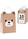 THAELY Gift Bags for Kids- Cute Bear、 Cat Shape 10 Pcs- Suitable Kids Party Gift Bags, Paper Bags with Handles, Gift Bags Are Small in Size, Easy to Decorate Gifts