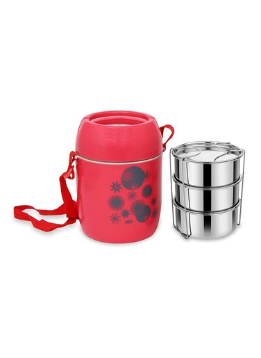 Asian Insulated Stainless Steel Lunch Box Executive Hot Lunch Carrier 3 Tier (Item Design and Color May Vary)