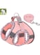 Joyzzz Small Dog Harness and Leash, S Code No Pull Adjustable Reflective Breathable Mesh Step Dog Harness, Easy Walk Dog Harness for Small Medium Dog Cats, Puppy Outdoor Training (Pink)
