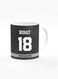 Designer Printed Coffee Mug with Heavy Duty Handle 11oz Ceramic Personalised Gift Mugs Cup [Microwave Safe &amp; Dishwasher Proof ] - Cricket Player - Trent Boult, Jersey Number - 18