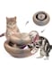 COOLBABY NO Magic Organ Cat Scratching Board, Cat Scratch Pad with A Toy Bell Ball, Cat Grinding Claw Scratching Board, Foldable Convenient Durable Cardboard Cat Scratcher