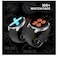 Amazfit  POP 3R Smart Watch With 1.43" AMOLED Display, BT Calling and AI Voice Assistance Smartwatch (Black Premium Strap, Free Size)