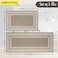 MEKITON - Set of 2 PCs Premium Anti-Fatigue, Non-Slip Natural Rubber Mats, Washable   Runner Rugs for Kitchen Floor Front of Sink, Laundry Room   45X120CM + 45X75CM (Color : Beige)