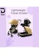 Duchic&trade; 3-in-1 Baby Stroller with Carrycot, Car Seat &amp; Reclining, Lightweight Travel Stroller, Foldable Baby Stroller, baby stroller 0-3 years (KHAKI &amp; BLACK)