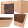 Duchic&trade; Pack of 10 Cardboard Moving Boxes,10kg Capacity, Brown, Corrugated, Recyclable,Brown Carton for Packaging, Shipping and Storage, 3 ply (45X32X23 CM)