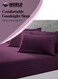 3 Piece Super King Purple Striped Bed Sheet Set &ndash; Ultra-Soft Microfiber Sheet with 2 Pillowcases, Luxury Bedding for Home &amp; Hotel