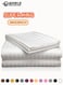 3 Piece Super King White Striped Bed Sheet Set &ndash; Ultra-Soft Microfiber Sheet with 2 Pillowcases, Luxury Bedding for Home &amp; Hotel