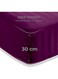 4-Piece Luxury Super King Purple Striped Bedding Set &ndash; Premium Microfiber Flat &amp; Fitted Sheets with 2 Pillowcases