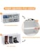 6-Tier Plastic Shoe Organizer Rack with Doors &ndash; Large Capacity, Waterproof &amp; Dust-Resistant Storage Cabinet