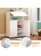 6-Tier Plastic Shoe Organizer Rack with Doors &ndash; Large Capacity, Waterproof &amp; Dust-Resistant Storage Cabinet