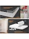 6-Tier Plastic Shoe Organizer Rack with Doors &ndash; Large Capacity, Waterproof &amp; Dust-Resistant Storage Cabinet