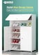6-Tier Plastic Shoe Organizer Rack with Doors &ndash; Large Capacity, Waterproof &amp; Dust-Resistant Storage Cabinet