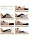 Adjustable Memory Foam Wedge Pillow &ndash; 7 Incline Positions with Breathable Cover for Pain Relief &amp; Recovery (Grey)