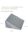 Adjustable Memory Foam Wedge Pillow &ndash; 7 Incline Positions with Breathable Cover for Pain Relief &amp; Recovery (Grey)