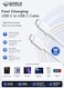 Type-C to Type-C Fast Charging Cable 1M, USB-C High-Speed Charge &amp; Data Cable for iPhone 17/16/15 Pro Max, iPad, MacBook, Samsung Galaxy (White)