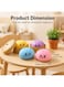 Dumpling Squishy Sensory Squeeze Toy Pack of 2, Soft Slow Rising Stress Relief Fidget Toys for Kids &amp; Adults, Blue &amp; Pink