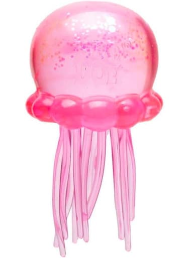 NeeDoh Jelly Squish Sensory Squeeze Toy, Slow Rising Stress Relief Fidget Jellyfish Toy for Kids &amp; Adults (Pink)