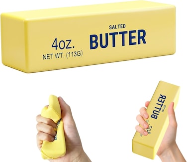 Butter Stick Squishy Toy Pack of 1, Soft Slow Rising Stress Relief Squeeze Fidget Sensory Toy Pocket Size