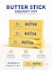 Butter Stick Squishy Toy Pack of 3, Soft Slow Rising Stress Relief Squeeze Fidget Sensory Toys Pocket Size
