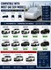 Premium Waterproof SUV Car Cover &ndash; 3 Layer UV &amp; Heat Resistant Full Body Protection with Straps &amp; Storage Bag