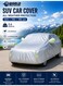 Premium Waterproof SUV Car Cover &ndash; 3 Layer UV &amp; Heat Resistant Full Body Protection with Straps &amp; Storage Bag