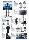 Single Monitor Adjustable TV Floor Stand with Wheels, Swivel Mobile TV Mount for 32&ndash;65 Inch LCD/LED Screens with Camera Shelf &amp; DVD Rack