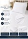 3-Piece Printed Microfiber Fitted Bedsheet Set Single Size with 2 Pillow Covers, Chevron Print, Deep Pocket, Breathable &amp; Fade Resistant